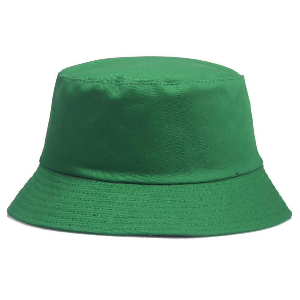 Wholesale Pure Cotton Solid Color Embroidered Logo Bucket Hat